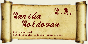 Marika Moldovan vizit kartica